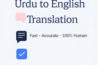 do english urdu translation and typing