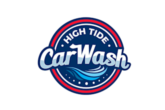 design modern car clean fresh wash logo