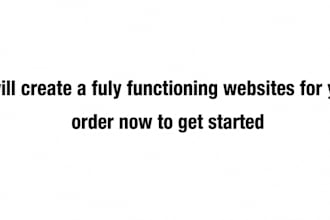 develop a website or you