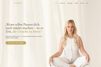 design redesign german wix website, business booking landing page, fix wix error