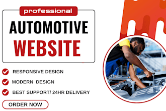 design a premium wordpress automotive website or car dealership website