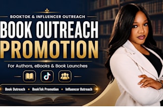 do book outreach booktok promotion book influencer outreach