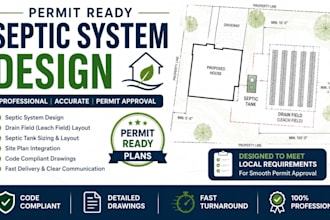 do permit ready residential septic system and drain field design