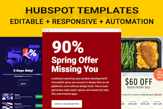 do hubspot email newsletter design and development