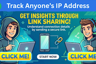 locate ip of anyone for you by sending them link
