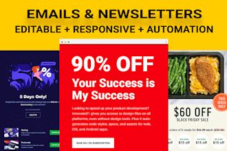 do responsive email newsletter design and development