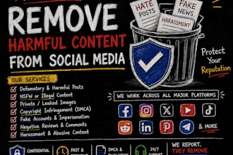report to remove fake and harmful contents from social media platforms