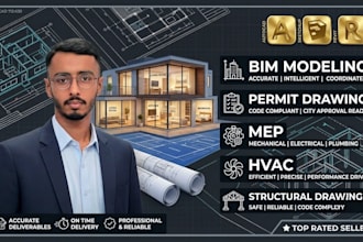 provide expert autocad drafting, bim modeling, and mep hvac structural plans