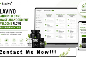 do klaviyo abandoned cart browse abandonment and welcome flows for supplements
