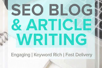 write SEO blog posts and articles with proofreading