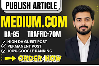 write and publish your article on medium,com