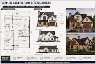 do 2d floor plan, autocad architectural plan, house plan and permit drawing