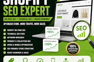 do shopify SEO to increase organic sales and rankings