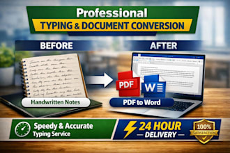 fast typing and data entry work