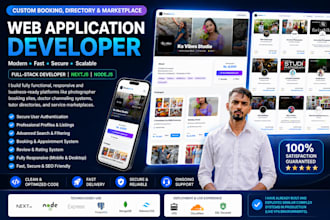 develop a custom directory or booking web application