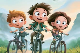 illustrate your childrens book with beautiful digital art