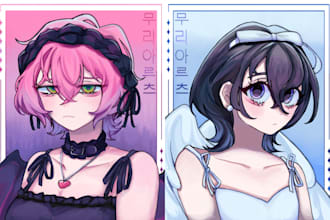 a halfbody art commission