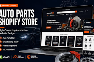 build auto parts shopify store automotive store auto part dropshipping website
