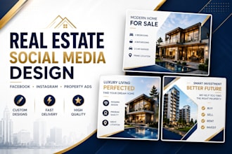 design real estate social media posts