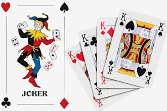 design custom playing cards board game magician poker cards blackjack card game