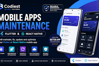 maintain, fix, update, and optimize your mobile app