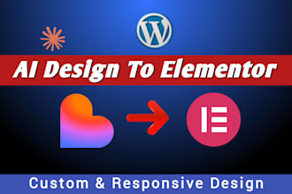 convert claude, lovable, or ai designs to wordpress elementor