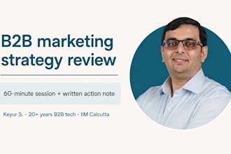 review your b2b marketing strategy on a video call