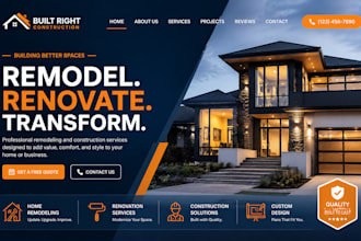 design wix remodeling website renovation contractor website construction website