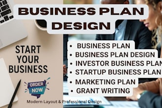 create a sba business plan, financial forecast and pitch deck