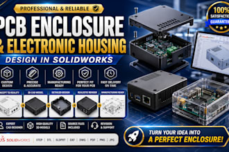design pcb enclosure and electronic product housing in solidworks