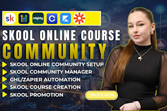 skool community setup skool credit repair skool online course promotion manager