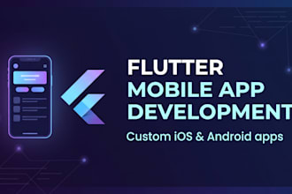 develop a custom ios and android mobile app using flutter