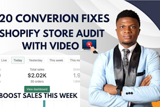 audit your shopify store, cro and give 20 conversion fixes with video