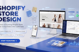 design a premium responsive shopify store with custom design