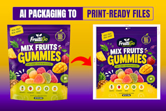 convert ai generated packaging design into print ready files