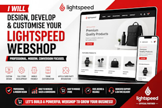 design, develop and customize your lightspeed webshop