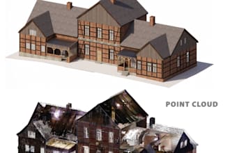 convert e57 point cloud to accurate 3d building model, lod200 architecture revit