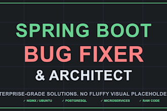 debug, fix, or deploy your java spring boot web application