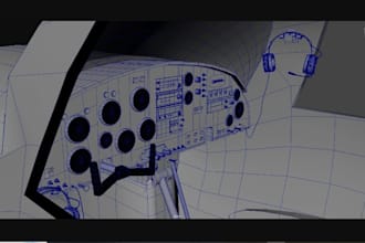 create flight simulator aircraft model, cockpit and interior for msfs and xplane