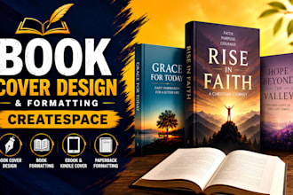 design book cover ebook kindle createspace amazon christian book cover design