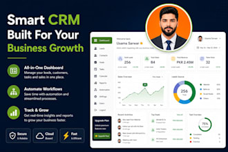 develop custom CRM software, erp and web applications in PHP