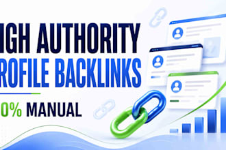 create manual high authority profile backlinks