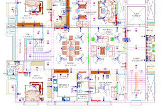 do autocad architectural layouts and electrical drawings