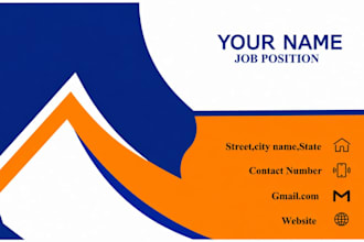 design a modern professional business card within 24 hours