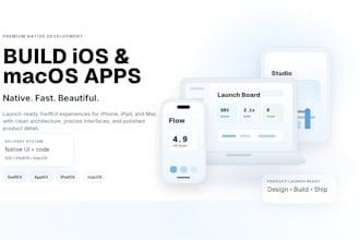 develop your fast native ios or macos app in swift