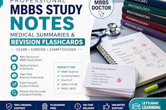 make mbbs study notes, and medical flashcards