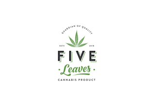 create cannabis logo brand five leaves