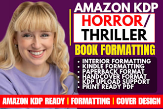 format psychological horror novel amazon kdp mystery book paperback kindle ebook