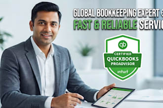 be your certified quickbooks proadvisor for bookkeeping and cleanup