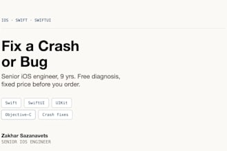 fix a crash or bug in your ios swift or swiftui app